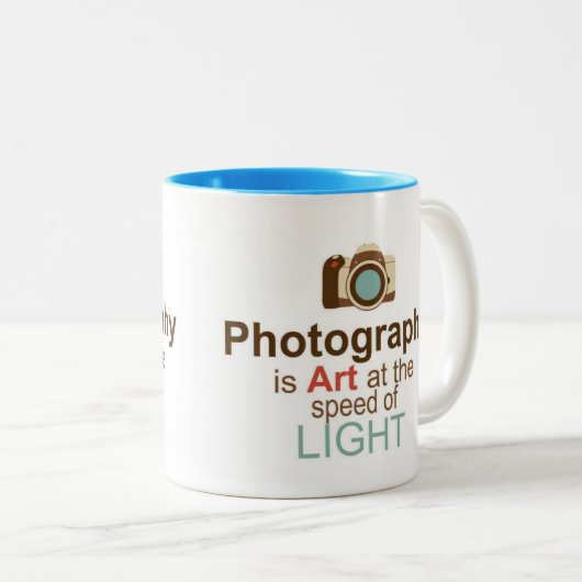 Fotografie-Tasse Zweifarbige Tasse (VorderseiteRechts)