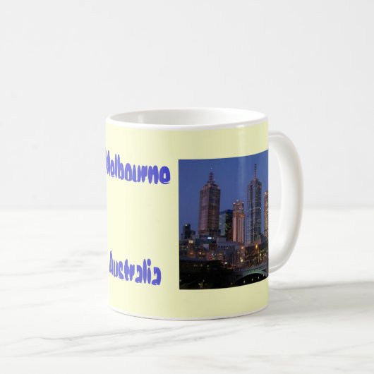 Fotografie-Tassenentwurf Melbournes Australien Kaffeetasse (VorderseiteRechts)