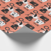 Fotografie Thema Spaß Fotografen Geschenkpapier (Ecke)