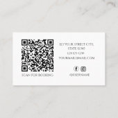 Fotografie Treny qr Code Social Media Visitenkarte (Rückseite)