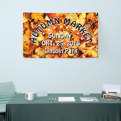 Fotografie - trockene Herbstblätter + Ihre Ideen Banner (Messeveranstaltung)