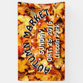 Fotografie - trockene Herbstblätter + Ihre Ideen Banner (Vertikal)