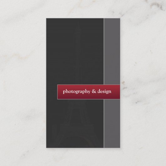 Fotografie-u. Entwurfs-Visitenkarte Visitenkarte (Vorderseite)