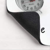 Fotografie und Hand geschriebenes "setzen Zeit Tee Mousepad (Ecke)