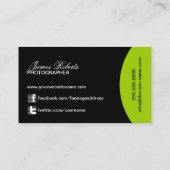 Fotografie und Monogramm Visitenkarte (Rückseite)