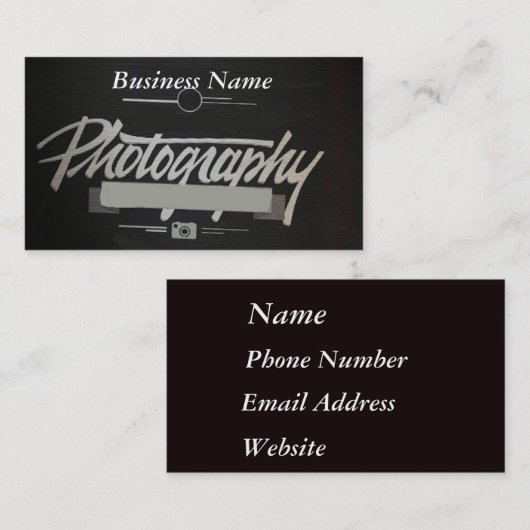 Fotografie Visitenkarte (Vorne/Hinten)