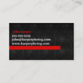 Fotografie Visitenkarte (Rückseite)