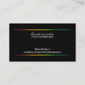 Fotografie Visitenkarte (Rückseite)