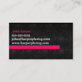 Fotografie Visitenkarte (Rückseite)