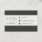 Fotografie Visitenkarte (Rückseite)