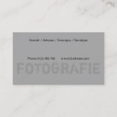 fotografie visitenkarte (Rückseite)