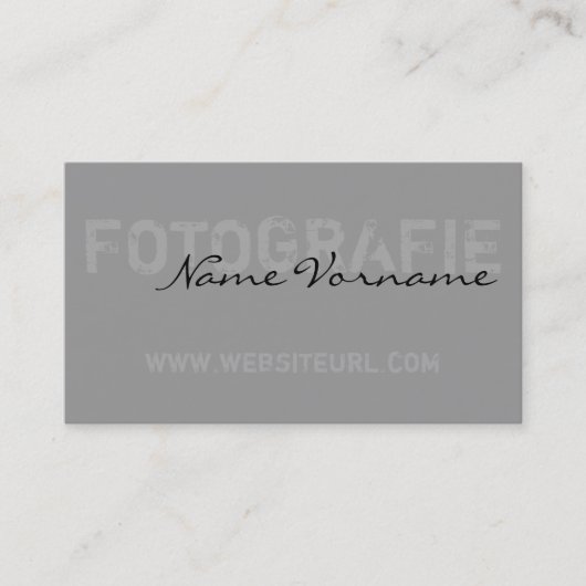 fotografie visitenkarte (Vorderseite)