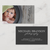 Fotografie-Visitenkarte-Metallzaun-Garage Visitenkarte (Vorne/Hinten)