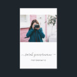 Fotografie Visitenkarte mit Foto - Vorlage<br><div class="desc">Passe diese Fotografie Visitenkarte mit deinen eigenen Details an. Visitenkarten selbst gestalten war noch nie so einfach!</div>