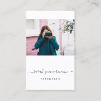 Fotografie Visitenkarte mit Foto - Vorlage