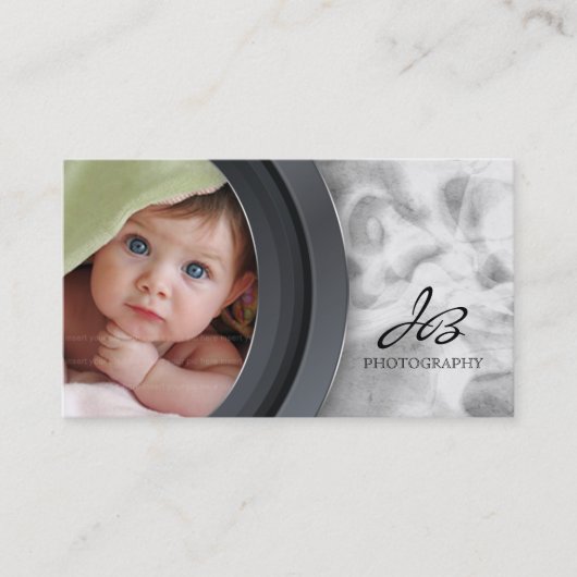 Fotografie-Visitenkarte-rauchige Lichter Visitenkarte (Vorderseite)