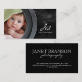 Fotografie-Visitenkarte-Schwarz-Stern-Himmel Visitenkarte (Vorne/Hinten)