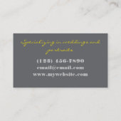 Fotografie-Visitenkarte Visitenkarte (Rückseite)