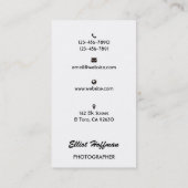 Fotografie-Visitenkarte Visitenkarte (Rückseite)