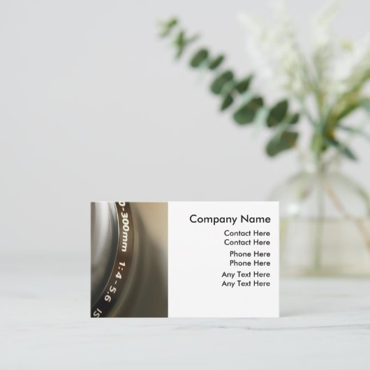 Fotografie Visitenkarten Visitenkarte (Stehend Vorderseite)