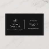 Fotografie Visitenkarten Visitenkarte (Rückseite)