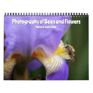 Fotografie von Bienen und Blume - Naturkalender Kalender