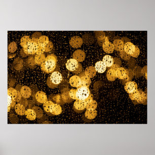 Fotografie von gelben Lichtern Poster