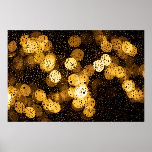 Fotografie von gelben Lichtern Poster (Vorne)