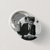 Fotografie von John F. Kennedy 2 Button (Vorne & Hinten)