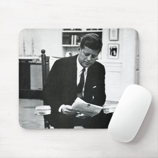 Fotografie von John F. Kennedy 2 Mousepad (Mit Mouse)