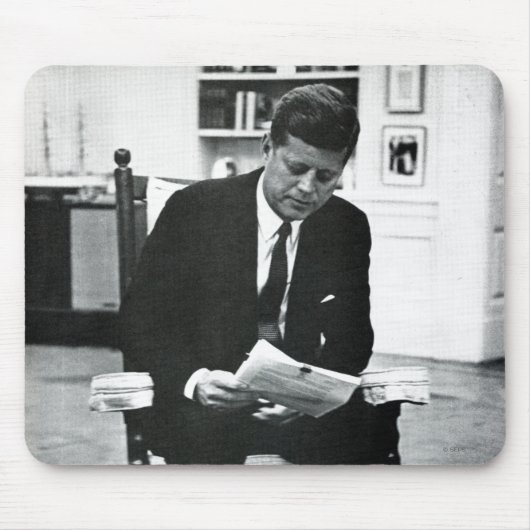Fotografie von John F. Kennedy 2 Mousepad (Vorne)