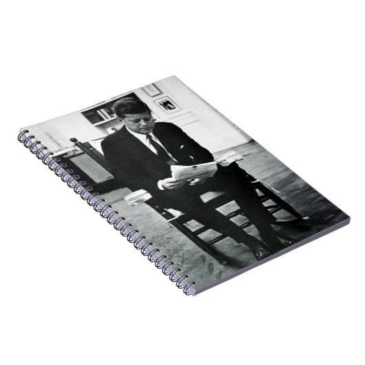 Fotografie von John F. Kennedy 2 Notizblock (Rechte Seite)