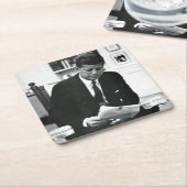 Fotografie von John F. Kennedy 2 Rechteckiger Pappuntersetzer (angewinkelt)