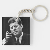 Fotografie von John F. Kennedy 3 Schlüsselanhänger (Rückseite)