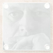 Fotografie von John F. Kennedy Glasuntersetzer (Rückseite)