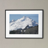 Fotografie von Mount Baker mit Schnee bedeckt Poster