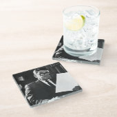 Fotografie von Ronald Reagan Glasuntersetzer (Schrägansicht)