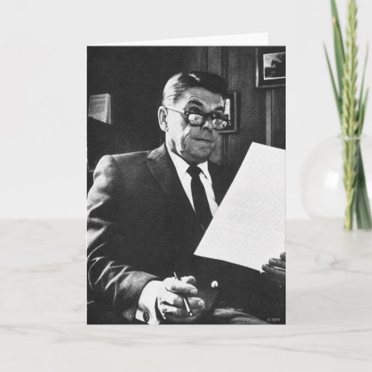 Fotografie von Ronald Reagan Karte (Vorderseite)