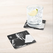 Fotografie von Ronald Reagan Rechteckiger Pappuntersetzer (Vor Ort)