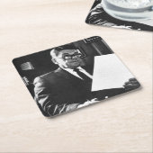 Fotografie von Ronald Reagan Rechteckiger Pappuntersetzer (angewinkelt)