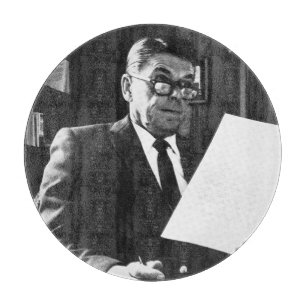 Fotografie von Ronald Reagan Schneidebrett