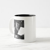 Fotografie von Ronald Reagan Zweifarbige Tasse (Vorderseite Links)