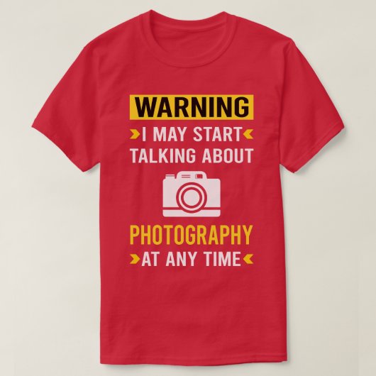 Fotografie-Warnkamera T-Shirt (Design vorne)