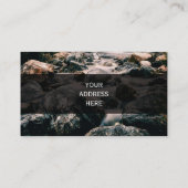 Fotografie WASSERFALL-STEINE + Ihre Ideen Visitenkarte (Rückseite)