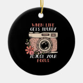 Fotografie, wenn das Leben verschwommen wird, pass Keramik Ornament (Vorne)