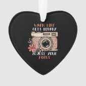 Fotografie, wenn das Leben verschwommen wird, pass Ornament (Vorderseite)