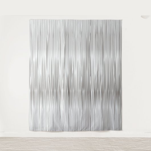 Fotografie White Silver Chic Imitate Tinsel Hinter Wandteppich (Vorderseite)