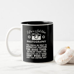 Fotografie wie Fotografie Zweifarbige Tasse