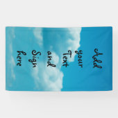 Fotografie - Wolken am Himmel + Ihre Ideen Banner (Horizontal)