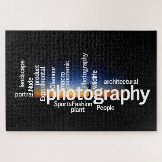 Fotografie Word Cloud  Puzzle (Horizontal)